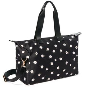 alice + olivia X‎ Fabfitfun Daisy Print Weekender Canvas Duffel Bag Carryon READ